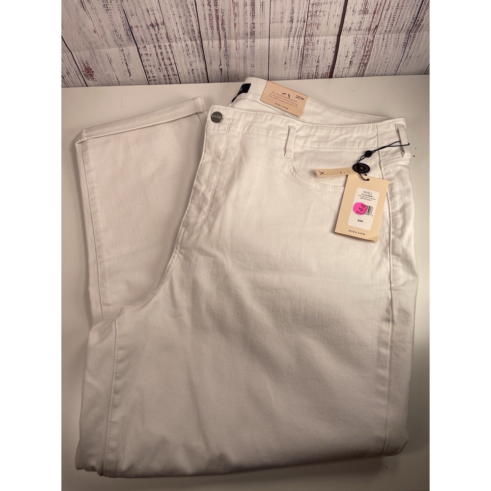 NYDJ HR Girlfriend Jean Optic White Cool Embrace WCWD8649 Size 20W